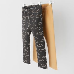 Zara Kids Two Pack Printed Leggings NWT